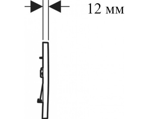 115.893.JT.1 Смывная клавиша Sigma 30 NEW смыв-стоп к 111.300/350/361/362/380/390/796 не оставляет отпечатков пальцев, белый мат/глянц хром/белый мат 115.893.JT.1