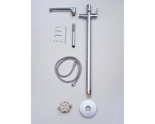 AQ1845CR НИКА смеситель для ванны напольный AQ1845CR