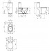 E803601 Connect Унитаз напольный для монтажа с бачком, горизонтальный выпуск. E803601