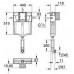 38661000 GD2 Смывной бачок скрытого монтажа для унитаза, вкл.пневматический смывной клапан 38661000