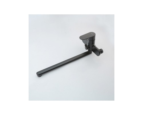 AQ1842MB НИКА смеситель для ванны с длинным изливом, матовый черный AQ1842MB