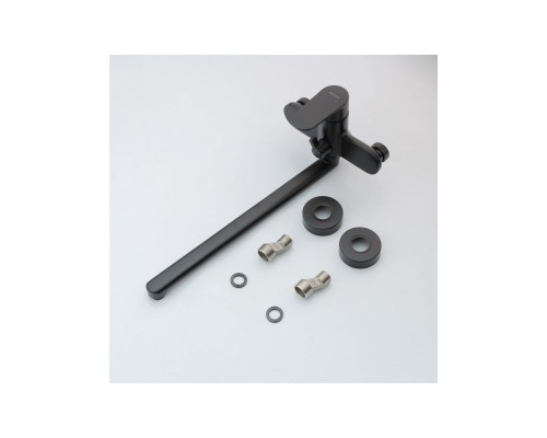 AQ1842MB НИКА смеситель для ванны с длинным изливом, матовый черный AQ1842MB