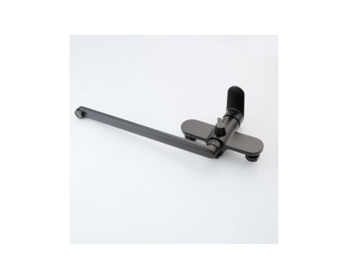 AQ1842MB НИКА смеситель для ванны с длинным изливом, матовый черный AQ1842MB