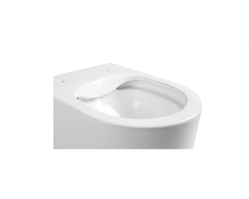 AQ2004-00 МИЯ Унитаз компакт подвесной безободковый 490370340мм, тонкое сиденье с механизмом плавного закрывания, крепеж AQ2004-00