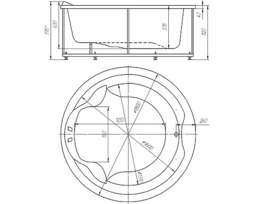 Аура пустая с фр.экр. (вклеенный каркас) AUR180-0000033