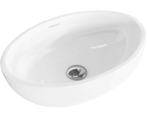 RINGO CUT Умывальник накладной 54 см Белый S1 (WB.CT/Ringo/54-N.Cut/WHT.G/S1) WB.CT/Ringo/54-N.Cut/WHT.G/S1