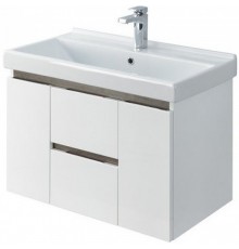 1A2586K0NRC80 Набор: 1A258601NRC80 Тумба-умывальник Рене 80 бел/гр.орех/ 1WH302251 УмывальникМиранда-80  1A2586K0NRC80