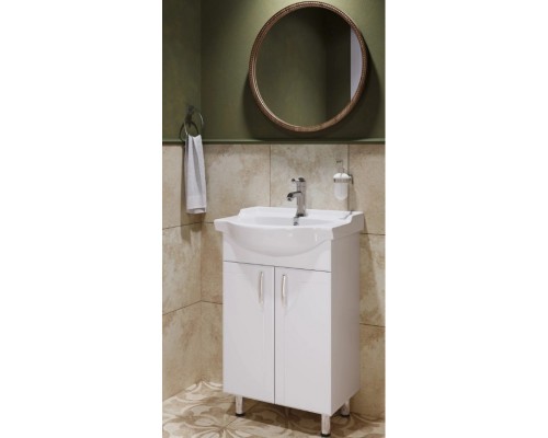 Тумба напольная Идеал + Умывальник РЕАЛ 56 SET_Идеал/Реал-56