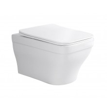 AQ1163-00 АМАДЕО Унитаз подвесной безободковый 515370315 мм, тонкое сиденье с механизмом плавного закрывания, крепеж AQ1163-00