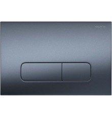 KDI-0000034 (002C-1) Панель смыва Оружейная сталь матовая (клавиши прямоугольные) KDI-0000034