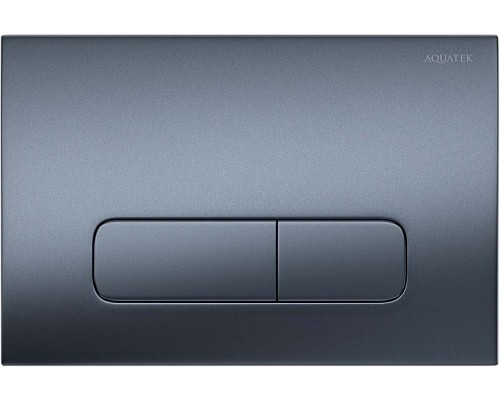 KDI-0000034 (002C-1) Панель смыва Оружейная сталь матовая (клавиши прямоугольные) KDI-0000034