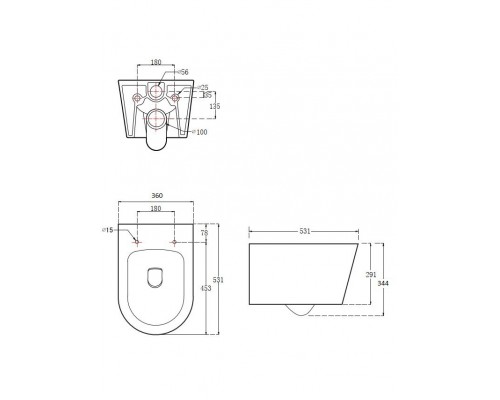 SET AQUATEK ОБЕРОН T PNS013 (рама AQUATEK INSP-0000001 с клавишей PNS-0000013 и крепежом KKI-0000002+унитаз ОБЕРОН AQ1365T-00, тонкое сиденье sc) SET AQUATEK ОБЕРОН T PNS013