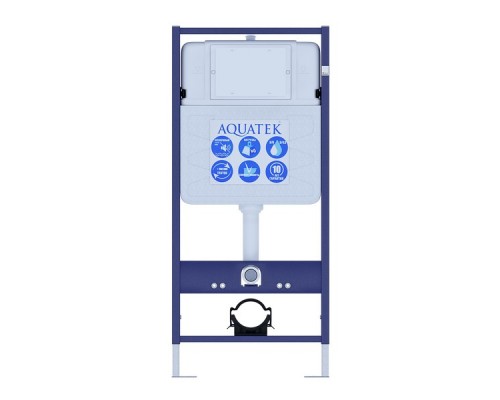SET AQUATEK КЛАССИК (рама AQUATEK Standard INS-0000012(без клавиши) KKI-0000002 крепления+унитаз КЛАССИК AQ1111-00 с тонким сиденьем soft-close SET AQUATEK КЛАССИК-KKI