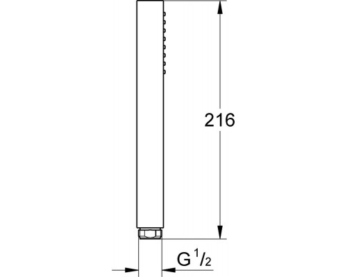 27699000 Euphoria Cube Ручной душ 60 I, расход 9,5 л/мин, хром 27699000
