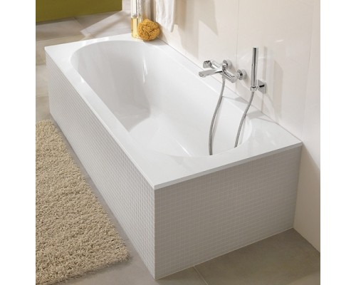 UBQ 180 OBE 2V-01 OBERON Solo Ванна 180x80, с ножками, белая, материал кварил Quaryl®, вкл. сверло для перелива UBQ180OBE2V-01