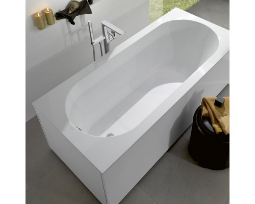 UBQ 180 OBE 2V-01 OBERON Solo Ванна 180x80, с ножками, белая, материал кварил Quaryl®, вкл. сверло для перелива UBQ180OBE2V-01