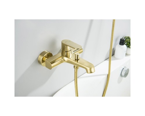 AQ1240BG ОБЕРОН смеситель для ванны, шлиф. золото AQ1240BG