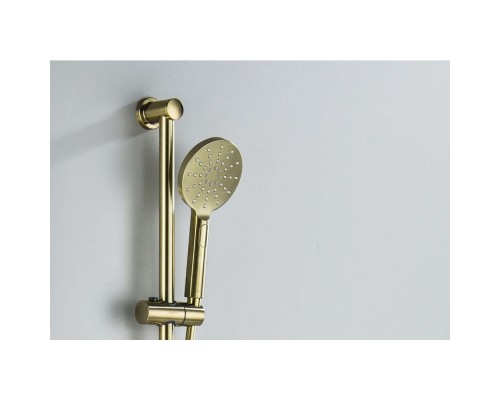 AQ2016BG ОБЕРОН душевой гарнитур 3jet 65 см, шлиф. золото AQ2016BG