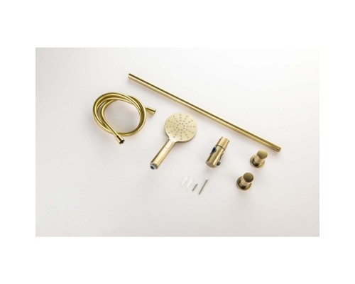 AQ2016BG ОБЕРОН душевой гарнитур 3jet 65 см, шлиф. золото AQ2016BG