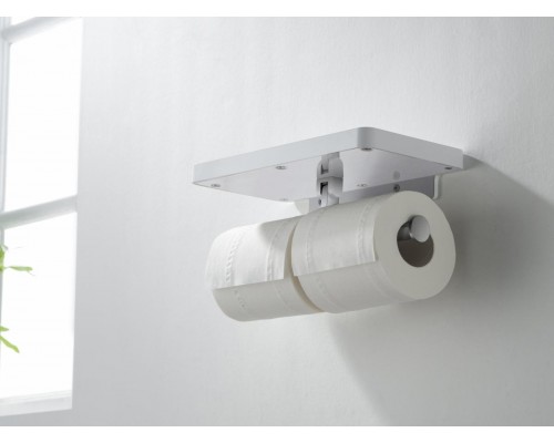 AQ4919CR ЕВРОПА бумагодержатель двойной с полкой AQ4919CR