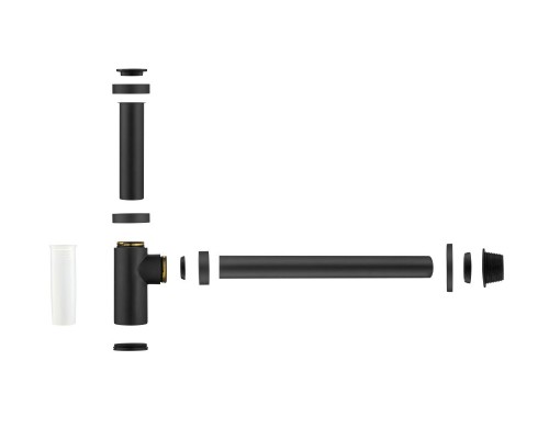 AQ6012MB сифон, матовый черный AQ6012MB