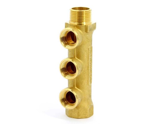 Коллектор НВ 3/4" TIEMME 3 выхода 1/2"В 36мм
