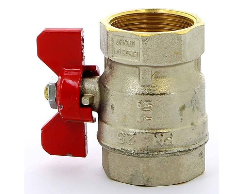 Кран шаровой ВВ MISTRAL бабочка TIEMME 1"1/4