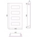 Сунержа Космополит Полотенцесушитель электрический 48x90h, прав., цвет: алюминий 70-0860-9048