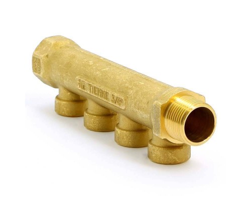 Коллектор НВ 3/4" TIEMME 4 выхода 1/2"В 36мм