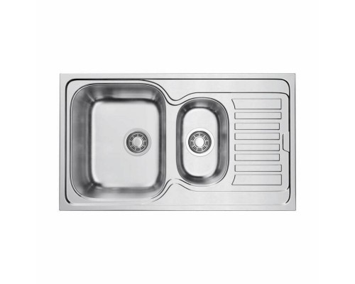 Мойка, OMOIKIRI, Kashiogawa, шгв 860-500-150, отверстия для смесителя-отсутствуют, чаши-2, цвет-нержавеющая сталь