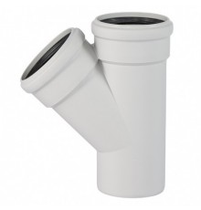 Тройник, Ostendorf, Skolan Safe, SKEA, 45°, 200, 160, PP-MD, цвет-RAL 7035 светло-серый