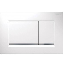 115.883.KJ.1 Клавиша двойного смыва Sigma 30, к 111.300/350/361/362/380/390/796 белый/хром глянцевый/белый 115.883.KJ.1