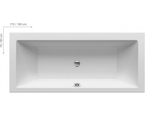 Ванна FORMY 01 180x80 белая C881000000