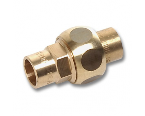 Сгон, Sanha, серия 4000, 42 ВП-ВП, под пайку, бронза, с плоским уплотнением 4330