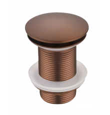 Boheme Донный клапан для раковины, автомат Click-Clack, цвет: brushed bronze 612-BRB