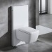 Сиденье для унитаза Geberit iCon Square, SoftClose, быстросъемное, петли хром