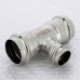 Тройник пресс нержавеющая сталь Sanpress Inox VIEGA 42х28х42