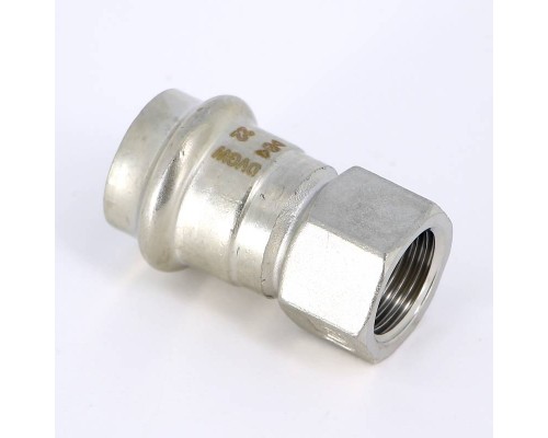 Муфта В-пресс IBP 22 x 1/2" нерж.сталь Муфта В-пресс IBP 22 x 1/2" нерж.сталь