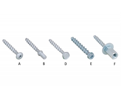 Шуруп для бетона, BIS TSM, T40, E8x80 мм (упаковка=50 шт)