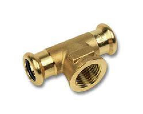 Тройник 22x1/2x22 ВПр-ВР-ВПр бронза, 8130g