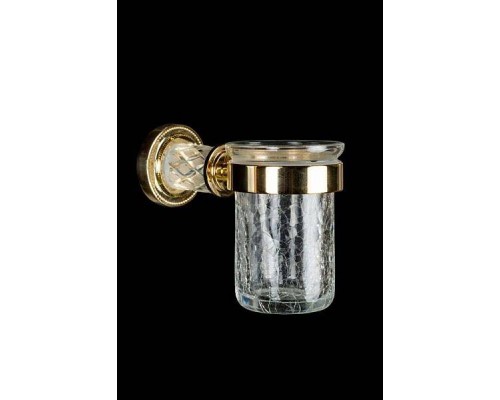 Boheme Murano Cristal Стакан для ванной подвесной, цвет: gold 10904-CRST-G Boheme Murano Cristal Стакан для ванной подвесной, цвет: gold 10904-CRST-G