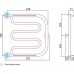 Сунержа Лира Полотенцесушитель водяной 50x50h, цвет: без покрытия 00-0012-5050
