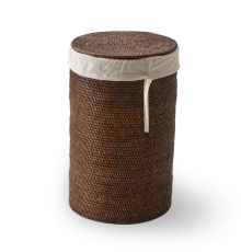 Корзина для белья, Decor Walther, BASKET, WB SMALL, шгв 340-340-550, цвет-ротанг темный (Rattan dunkel)