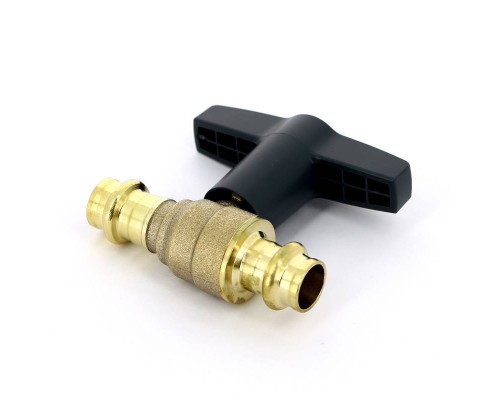 Кран шаровой EASYTOP VIEGA пресс 15 бронза SC-Contur высокая Т-ручка Кран шаровой EASYTOP VIEGA пресс 15 бронза SC-Contur высокая Т-ручка