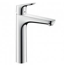 Смеситель для раковины HansGrohe HG Focus высокий 190 со сливным гарнитуром хром