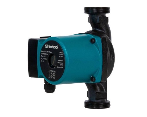 Насос циркуляционный Shinhoo BASIC S 25-8S с гайками