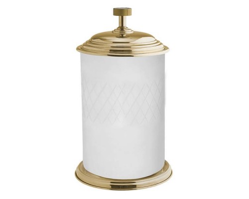 Boheme Royal Cristal Мусорное ведро круглое напольное, цвет: золото 10934-G Boheme Royal Cristal Мусорное ведро круглое напольное, цвет: золото 10934-G