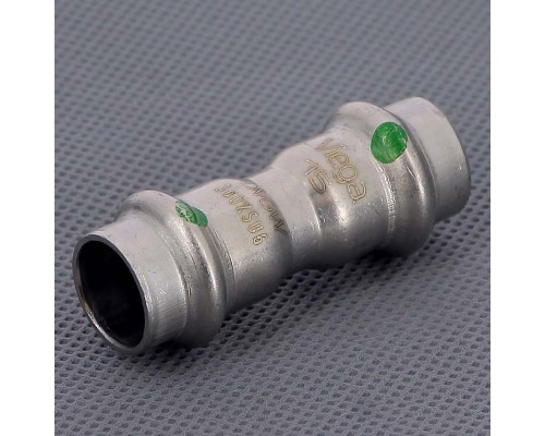 Муфта пресс нержавеющая сталь Sanpress Inox VIEGA 15