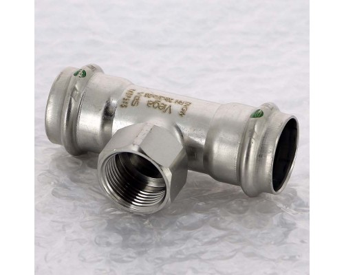 Тройник пресс-В нержавеющая сталь Sanpress Inox VIEGA 28х3/4"х28