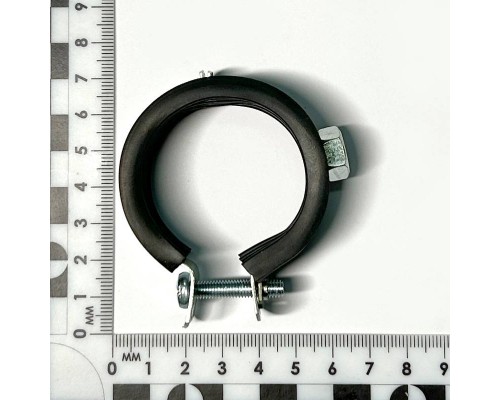 Хомут одновинтовой 1 1/4 (40-43 мм) с резиновым уплотнителем